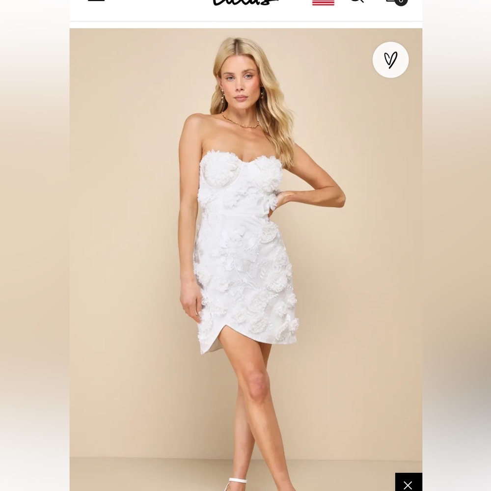 White floral dress